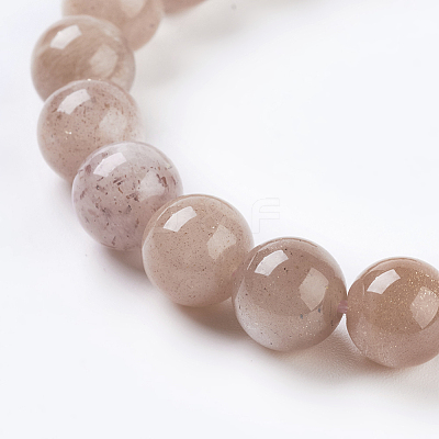 Natural Sunstone Beads Strands X-G-G099-8mm-14-1