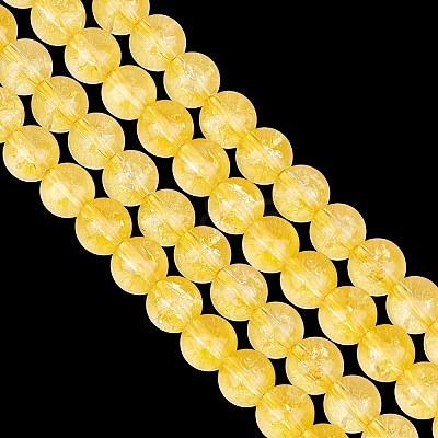 2 Strands Synthetic Citrine Beads Strands G-GO0001-26B-1