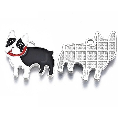 Rack Plating Alloy Enamel Pendants LS-PALLOY-T075-161-1