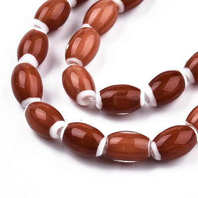 Handmade Lampwork Beads Strands LAMP-N023-004-07-1