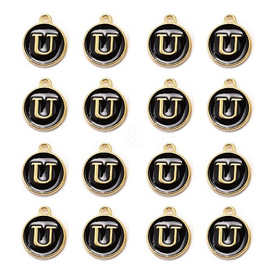 Golden Plated Alloy Charms X-ENAM-S118-02U-1
