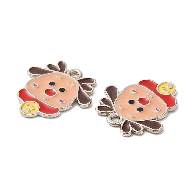 Christmas Alloy Enamel Pendants ENAM-D050-13D-02P-1