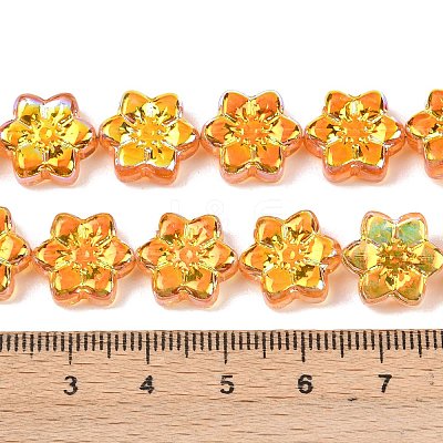 Electroplate Glass Beads Strands EGLA-P069-02A-AB08-1