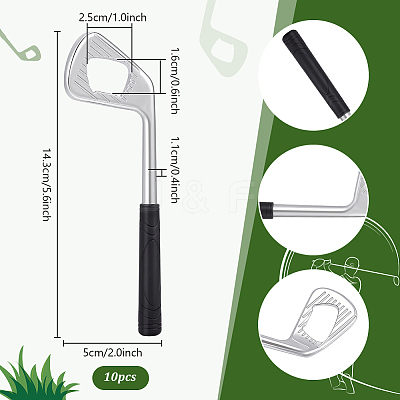 10Pcs Zinc Alloy Bottle Opener AJEW-PH0007-20-1
