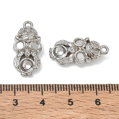 304 Stainless Steel Pendant Cabochon Settings SA-CBAE5AC-11P-1