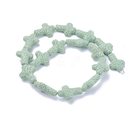 Natural Lava Rock Beads Strands G-L498-E15-1