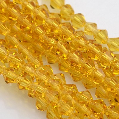 Bicone Glass Beads Strands EGLA-P016-4mm-07-1