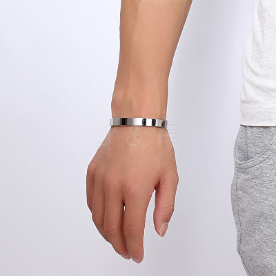 Aluminum Bangle Blanks DIY-H134-01B-P-1