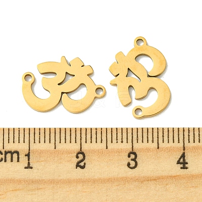 201 Stainless Steel Connector Charms STAS-U003-04G-1