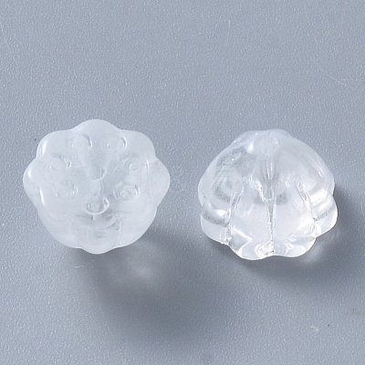 Transparent Baking Paint Glass Beads DGLA-T002-08F-1