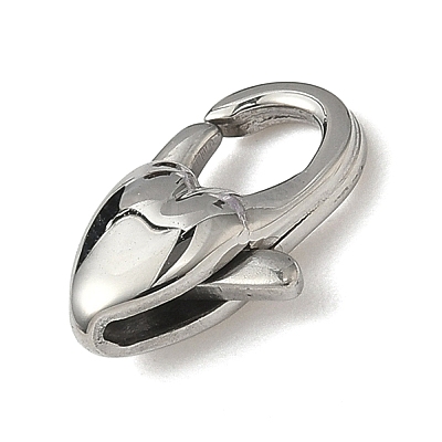 304 Stainless Steel Lobster Claw Clasps STAS-D069-03B-P-1