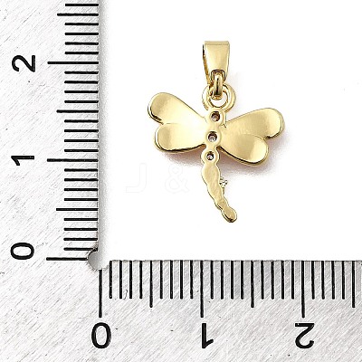 Brass Micro Pave Cubic Zirconia Charms KK-P336-42G-01-1