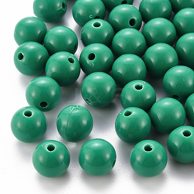 Opaque Acrylic Beads MACR-S370-C12mm-24-1