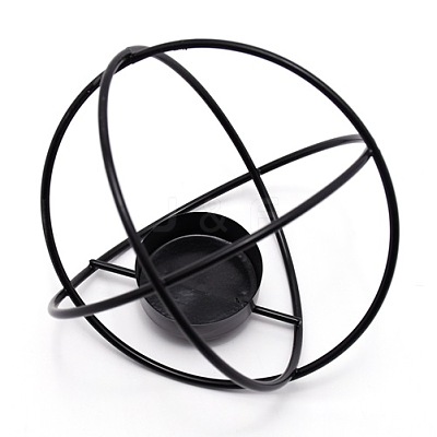 Iron Candle Holder LS-AJEW-WH0002-09B-1