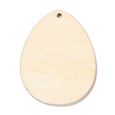 DIY Crafts Easter Egg Shape Cutouts Pendants AJEW-P087-B01-08-1