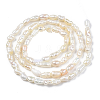 Natural Cultured Freshwater Pearl Beads Strands X-PEAR-N012-02F-1