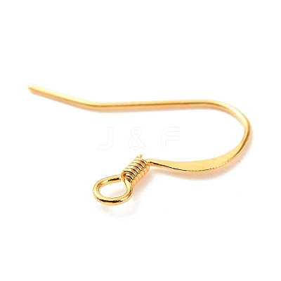 Brass Earring Hooks KK-F824-015B-G-1