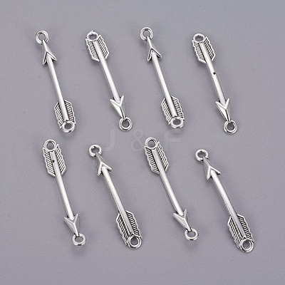Tibetan Style Alloy Arrow Links connectors X-TIBE-3497-AS-LF-1