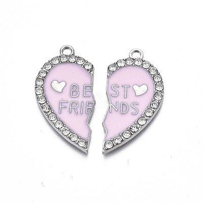 Alloy Enamel Split Pendant ENAM-S130-25G-1