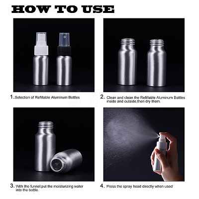 Refillable Aluminum Spray Bottles MRMJ-XCP0001-21-1
