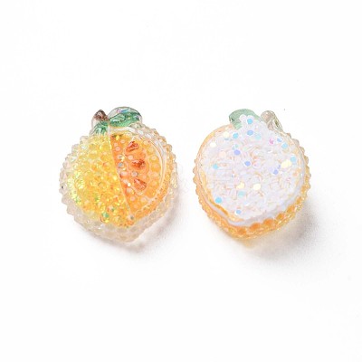 Transparent Epoxy Resin Cabochons CRES-S365-12-1