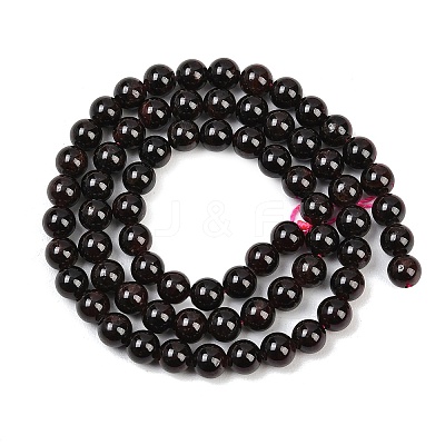 Garnet Round Beads Strands G-O081-03-6mm-1