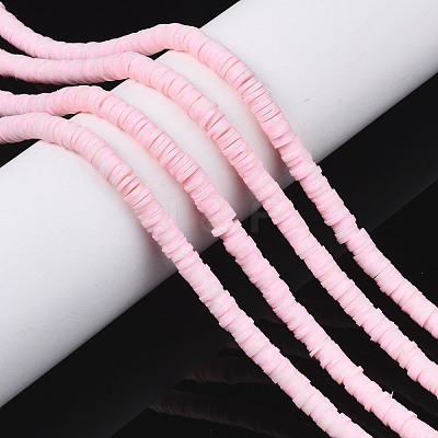 Handmade Polymer Clay Beads Strands CLAY-R089-6mm-171-1