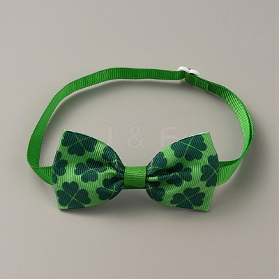 Adjustable Cloth Pet Bow Ties AJEW-WH0258-563D-1