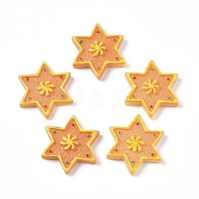 Christmas Theme Resin Cabochons RESI-CJC0001-37D-1
