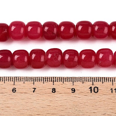 Dyed Natural White Jade Beads Strands G-T138-S14-1