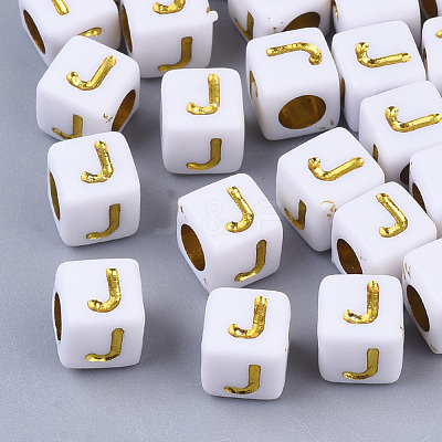 Plating Acrylic Beads SACR-S297-09J-1