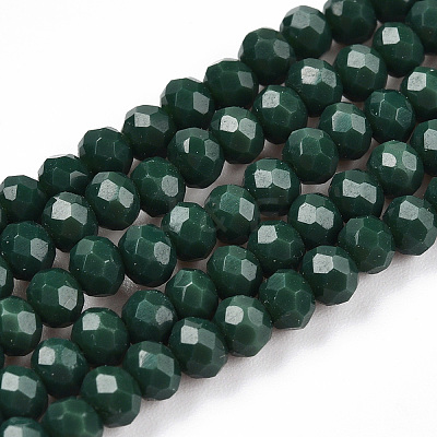 Opaque Solid Color Glass Beads Strands LS-EGLA-A034-P3mm-D09-1