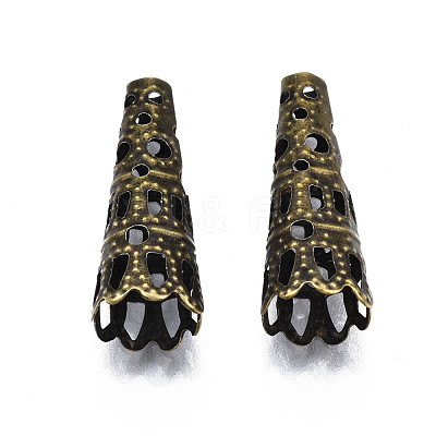 Iron Filigree Bead Cones X-E057Y-NFAB-1