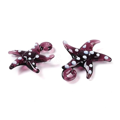 Handmade Lampwork Pendants LAMP-C015-02I-1