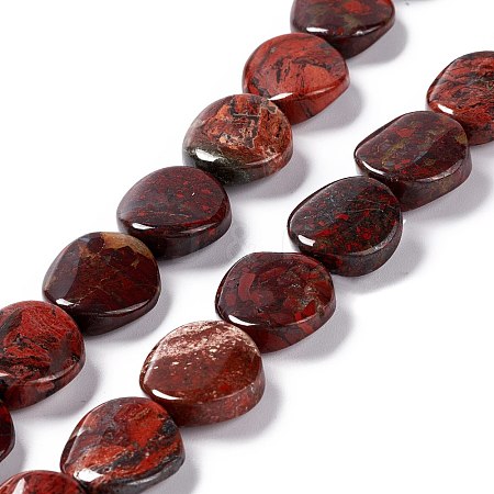 Natural Brecciated Jasper Beads Strands G-O120-12-1