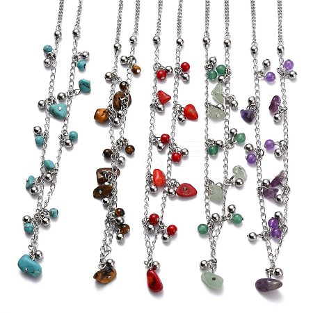 304 Stainless Steel Pendant Necklaces NJEW-H210-E-P-1