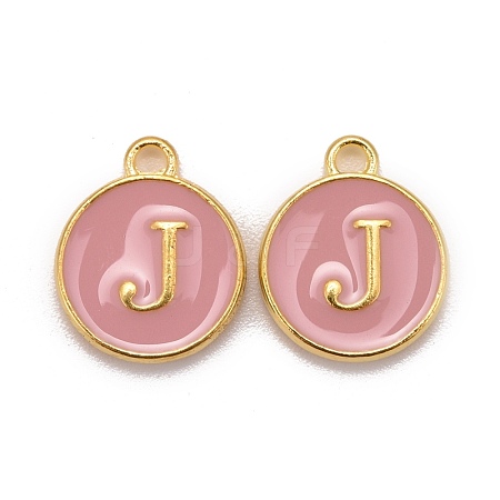 Golden Plated Alloy Enamel Charms ENAM-S118-07J-1