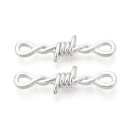Zinc Alloy Barbed Wire Links Connector Charms TIBE-N016-01P-1