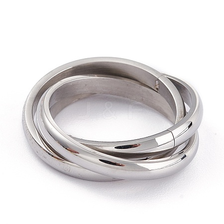Unisex 304 Stainless Steel Finger Rings RJEW-K233-06D-P-1