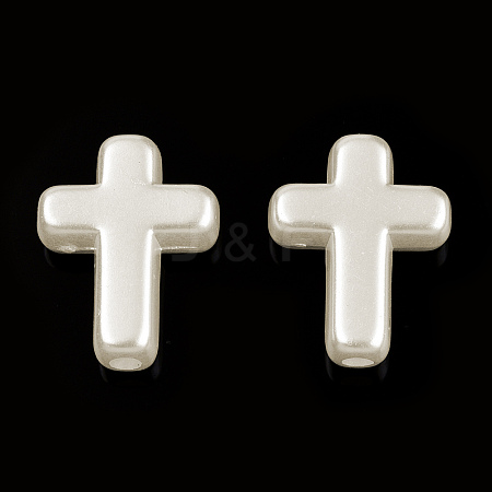 ABS Plastic Imitation Pearl Beads LS-OACR-T018-06-1