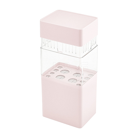 ABS with Plastic Cosmetic Brush Storage Container AJEW-WH0168-18B-1