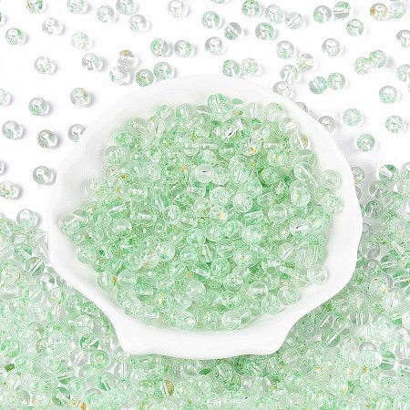 Baking Paint Transparent Glass Beads DGLA-T004-08G-1