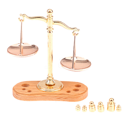 Alloy Miniature Balance Scale Display Decorations MIMO-PW0003-038-1