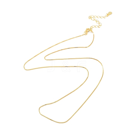 925 Sterling Silver Chain Necklace NJEW-A011-03A-G-1