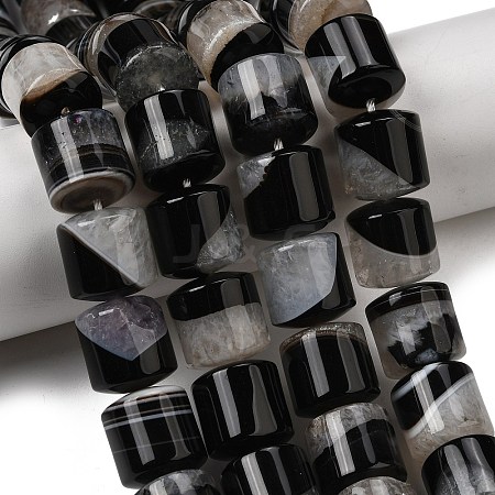 Natural Agate Beads Strands G-F820-P01-01J-1