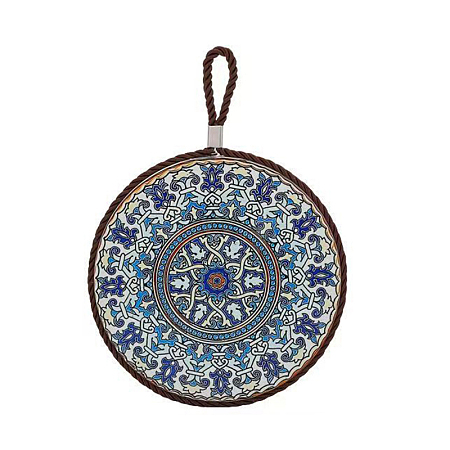 Flat Round with Mandala Pattern Ceramic Cup Coaster PW-WGE77FC-06-1