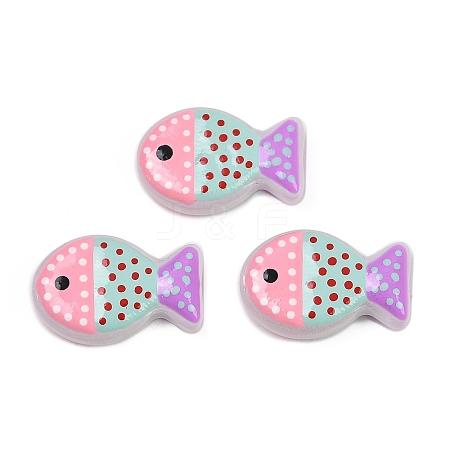 Painted Glass Beads X-LAMP-F036-02A-1