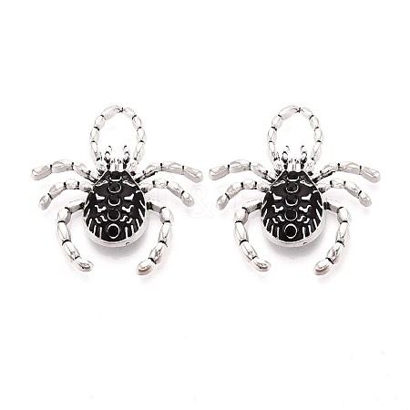 Alloy Rhinestone Enamel Pendants PALLOY-R151-67AS-01-1