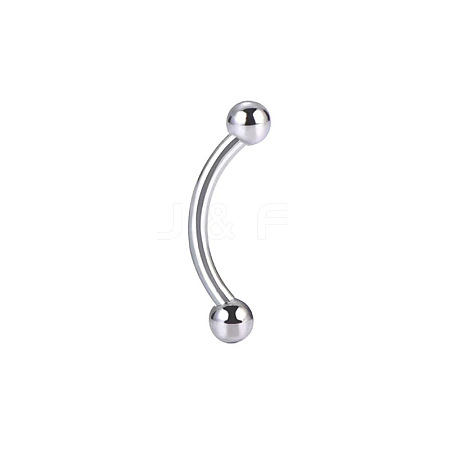 Titanium Alloy Round Curved Barbells Eyebrow Rings WGE70A8-06-1