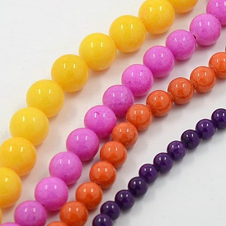 Natural Mashan Jade Beads Strands G-D263-4-12mm-M-1